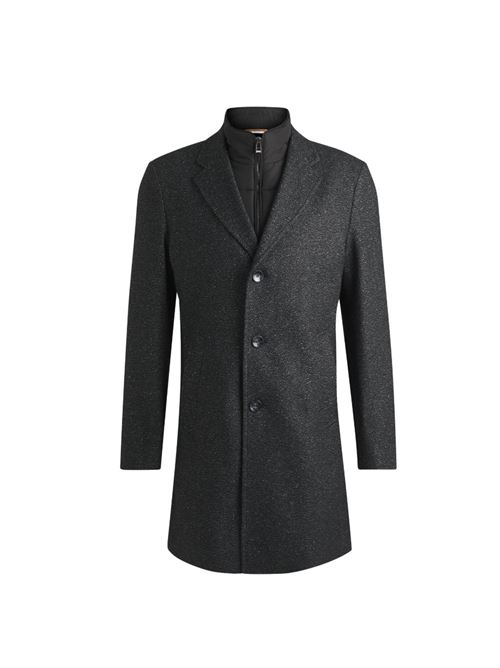 Cappotto nero in misto lana BOSS | 50528177 H-HYDE-BIB-234.001